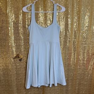 Beyond Yoga light blue Mini Dress {With pockets}